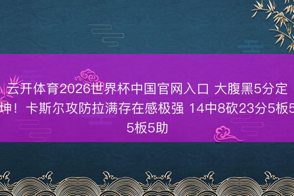 云开体育2026世界杯中国官网入口 大腹黑5分定乾坤!卡斯尔攻防拉满存在感极强 14中8砍23分5板5助