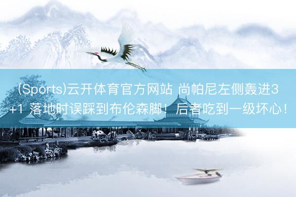 (Sports)云开体育官方网站 尚帕尼左侧轰进3+1 落地时误踩到布伦森脚！后者吃到一级坏心！