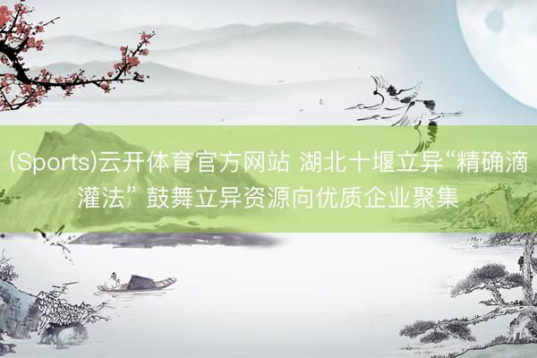(Sports)云开体育官方网站 湖北十堰立异“精确滴灌法” 鼓舞立异资源向优质企业聚集